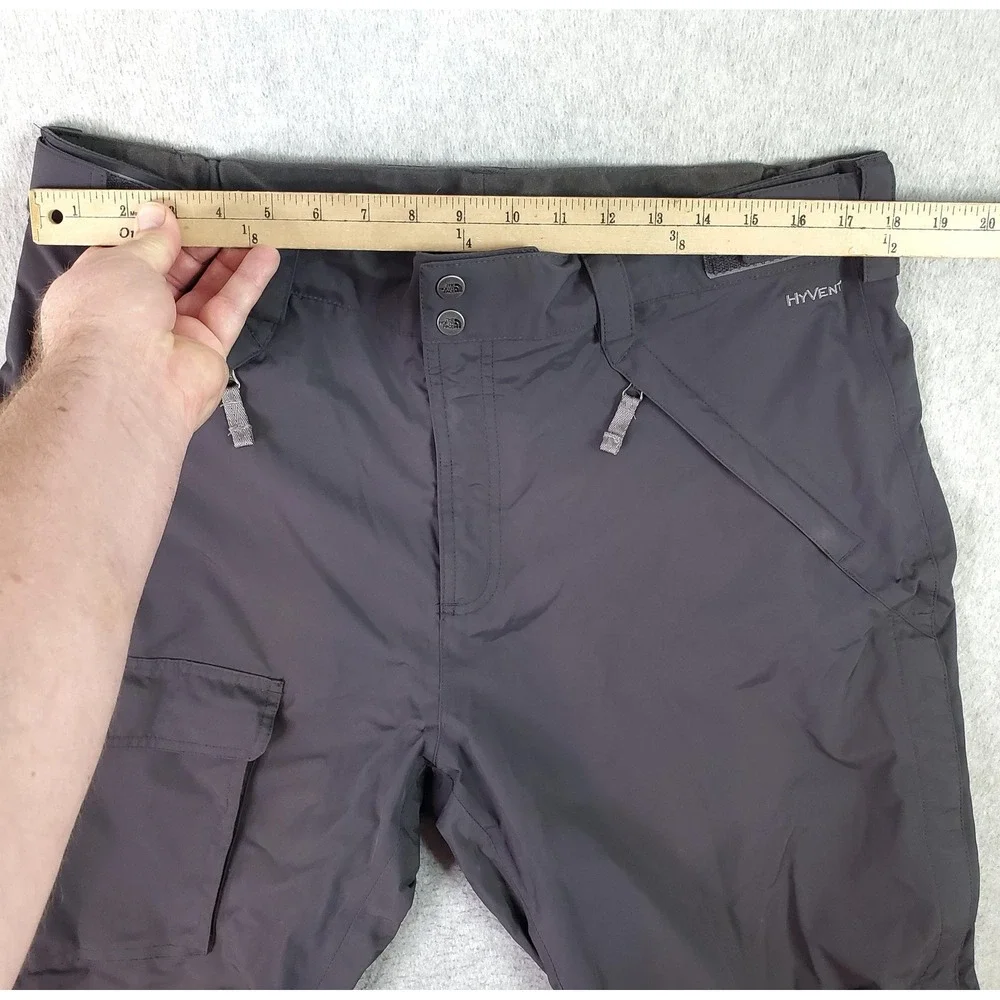 The North Face HyVent Snow Pants Mens Large (36x32) Gray Ski Snowboard